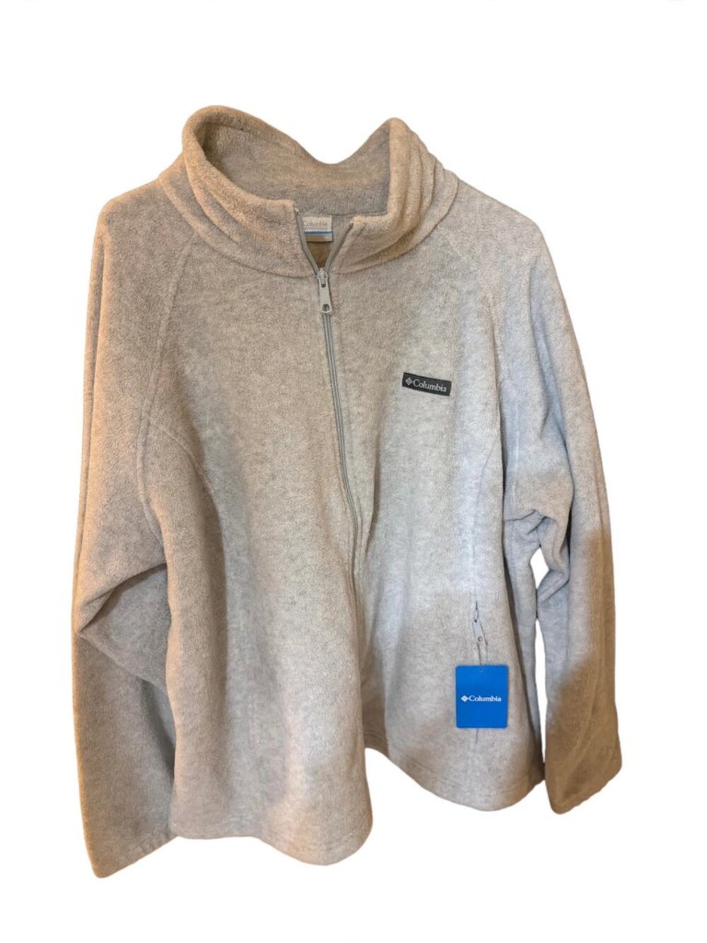 Columbia Women's 3X Full Zip Fleece Jacket Gray